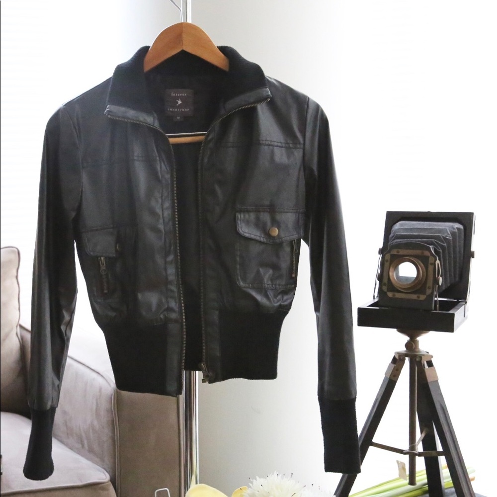 Faux Leather Jacket